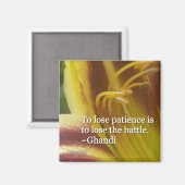 Aimant Perdre patience, c'est perdre la bataille (Recto/Verso)