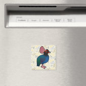Aimant Perdrix à crête Birdorable (In Situ (Lave-vaisselle))
