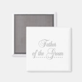 Aimant Père de Groom Grey Elegance (Recto/Verso)