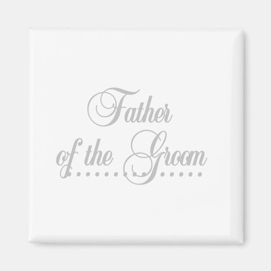 Aimant Père de Groom Grey Elegance (Devant)