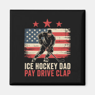 Aimant Père de hockey sur glace Papa Payer Conduire Appla
