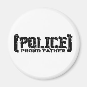 Aimant Père fier - POLICE Tattered