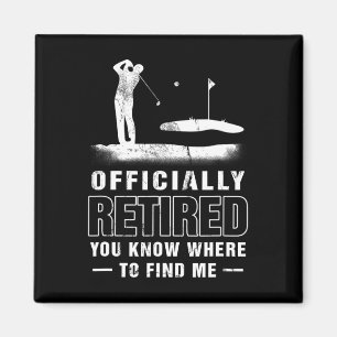 Aimant Père golfeur officiellement retraité de golf Retra
