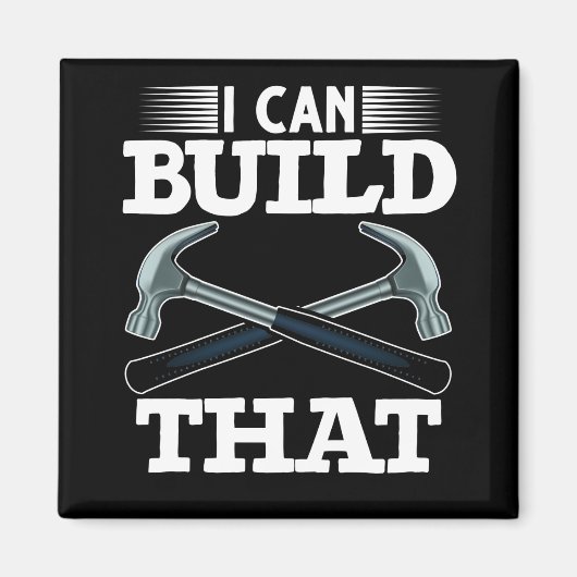 Aimant Père Handyman Humour de menuisier (Devant)