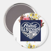 Aimant Père LORD bénisse ma maison (Recto/Verso)