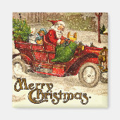 Aimant Père Noël à disques chauds (Devant)