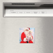 Aimant Père Noël aime les chiens (In Situ (Lave-vaisselle))