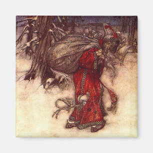 Aimant Père Noël Arthur Rackham