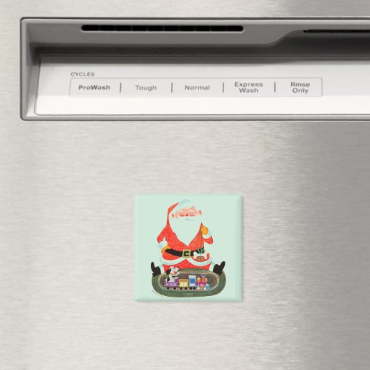 Aimant Père Noël avec train (In Situ (Lave-vaisselle))