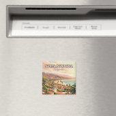 Aimant Père Noël Barbara Beach Côte Centrale Californie R (In Situ (Lave-vaisselle))