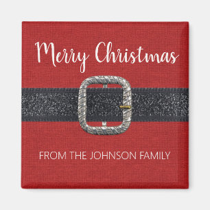 Aimant Père Noël Belt Joyeux Noël