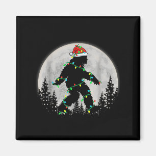 Aimant Père Noël Bigfoot lumières de Noël Drôle Sasquatch