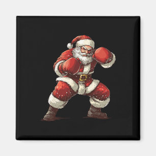 Aimant Père Noël Boxe Xmas Mixed martial art Muay Thai Lo