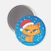 Aimant Père Noël Cat (Recto/Verso)