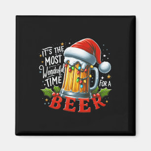 Aimant Père Noël C'est Le Moment Le Plus Merveilleux Pour