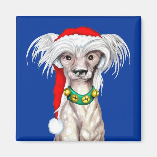 Aimant Père Noël chinois arrêté (Devant)