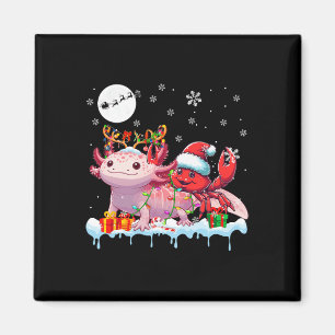 Aimant Père Noël Crabe équitation Axolotl Reindeer Mer de