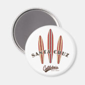 Aimant Père Noël Cruz California Trois Surf boards (Recto/Verso)