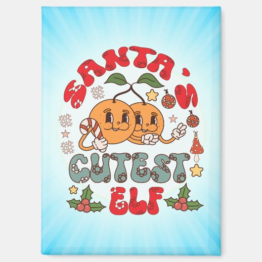 Aimant Père Noël Cutest Elf Sublimation-80881 (Recto)