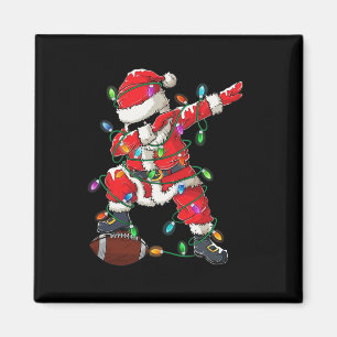 Aimant Père Noël Dabing Avec Le Joueur De Football De Noë