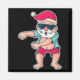 Aimant Père Noël Danse du Floss Noël Cadeau de Noël