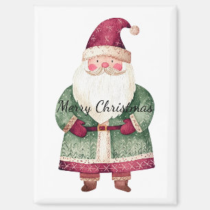 Aimant Père Noël de Noël Rouge Vert