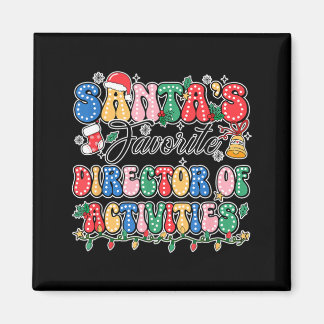 Aimant Père Noël drôle Directeur préféré des activités