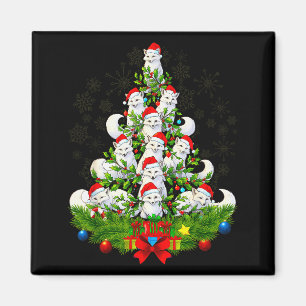 Aimant Père Noël drôle Xmas Renard Arctique de Noël Arbre