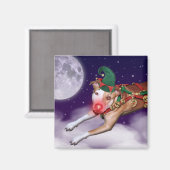 Aimant Père Noël Employé du mois (Recto/Verso)