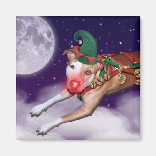 Aimant Père Noël Employé du mois (Devant)