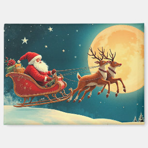 Aimant Père Noël en traîneau