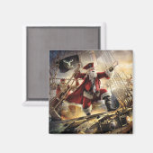Aimant père Noël est un pirate (Recto/Verso)