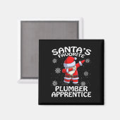 Aimant Père Noël Favori Plumber Apprentice Noël (Recto/Verso)