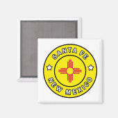 Aimant Père Noël Fe Nouveau-Mexique (Recto/Verso)