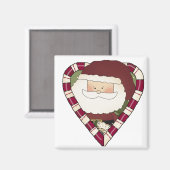 Aimant Père Noël Heart Holiday Tshirts et cadeaux (Recto/Verso)