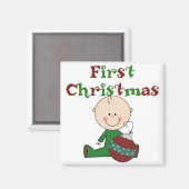 Aimant Père Noël Helper Tshirts et cadeaux de vacances (Recto/Verso)