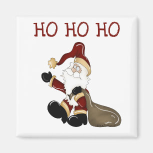 Aimant Père Noël HO HO HO HO Tshirts et cadeaux
