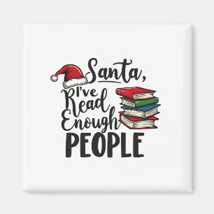 Aimant Père Noël J'ai lu assez de gens Réserver l'amour d