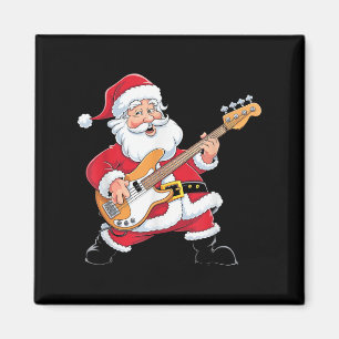 Aimant Père Noël jouant une guitare A B Noël Christmas