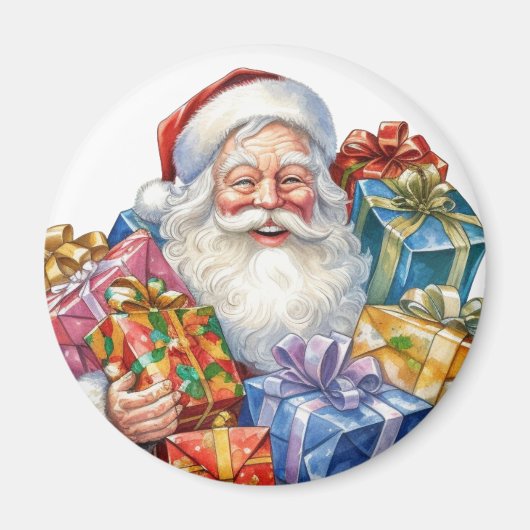 Aimant Père Noël joyeux Noël traditionnel (Devant)