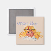 Aimant Père Noël Lucia (Recto/Verso)