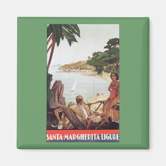 Aimant Père Noël Margherita Ligure (Devant)