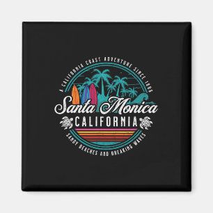 Aimant Père Noël Monica California Sandy Beaches Bref Wav