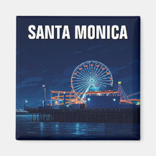 Aimant Père Noël Monica Pier Californie Los Angeles