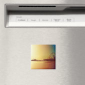 Aimant Père Noël Monica Pier - Orange Sunrise Photo Edit (In Situ (Lave-vaisselle))