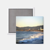 Aimant Père Noël Monica Pier vue de Venice Beach (Recto/Verso)