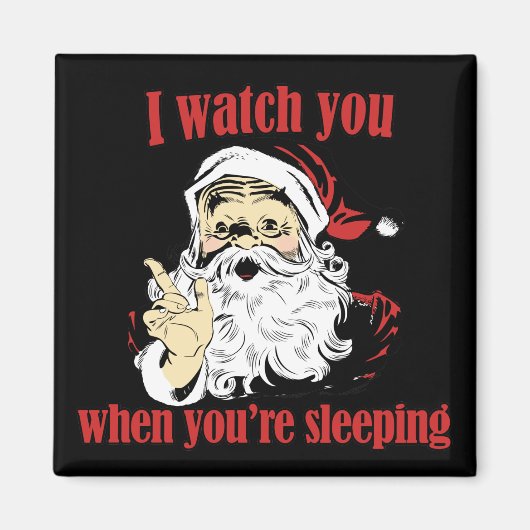 Aimant Père Noël Montres que vous dormez (Devant)