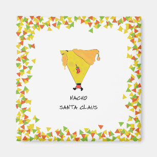 Aimant Père Noël Nacho avec chips