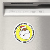 Aimant Père Noël noir (In Situ (Lave-vaisselle))