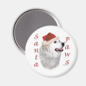 Aimant Père Noël Paws dans les Pyrénées (Recto/Verso)